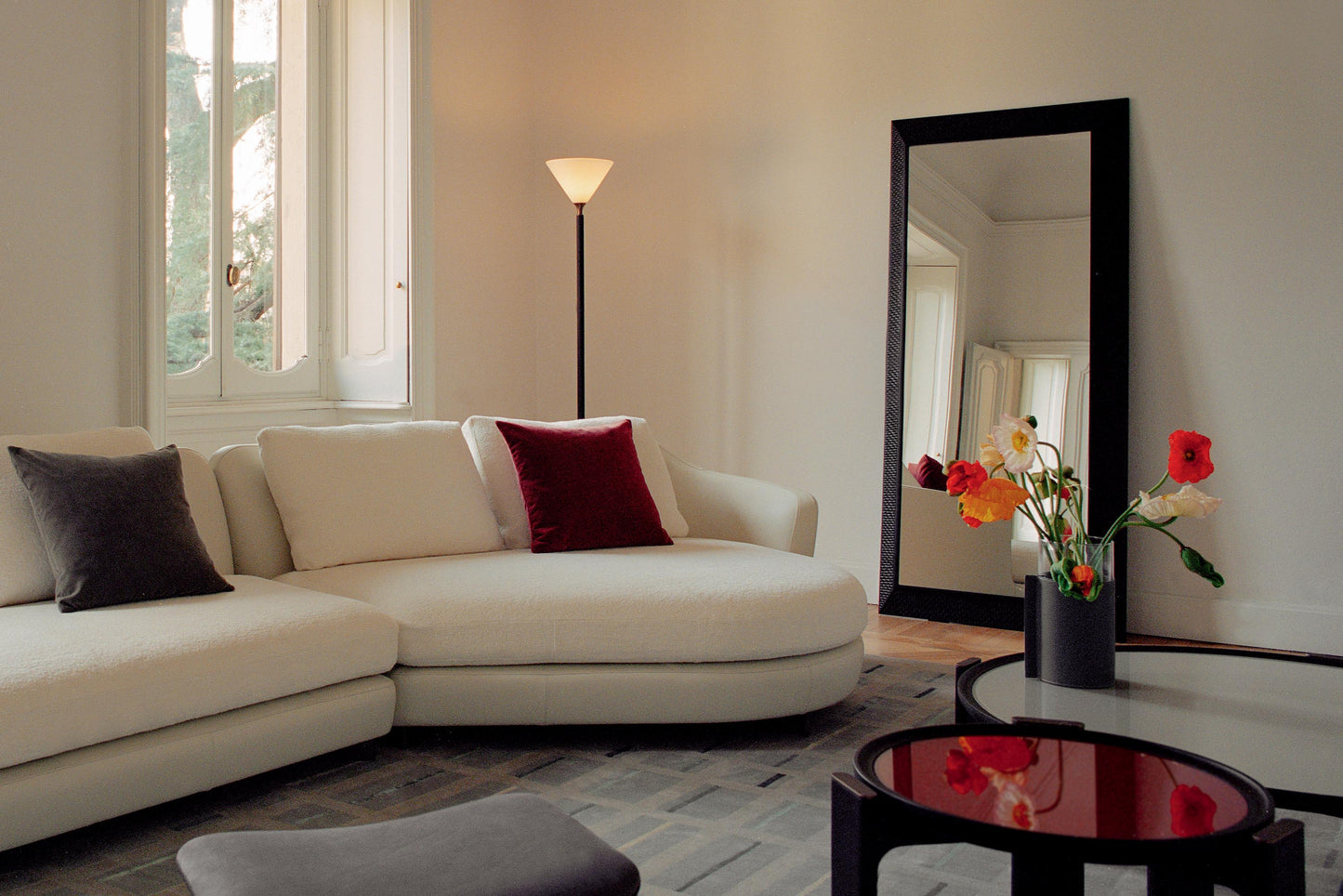 poltrona frau duo floor mirror