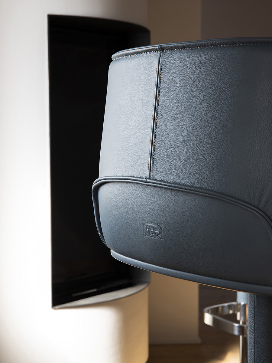 poltrona frau archibald stool steel