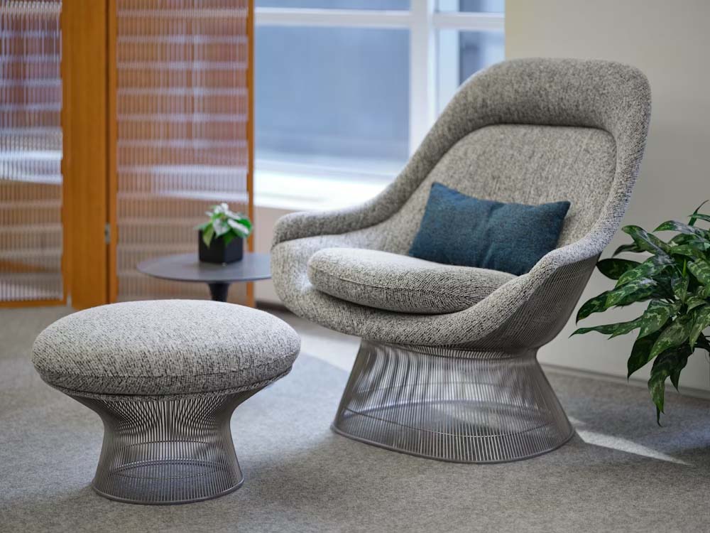 Platner Ottoman