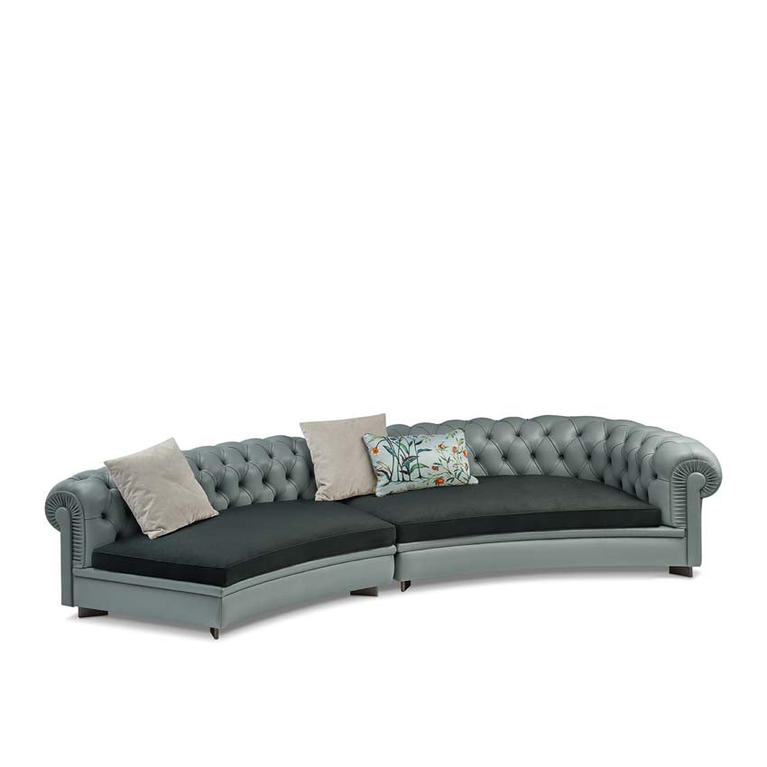 Chester Line 2 Seater Sectional Curved Sofa