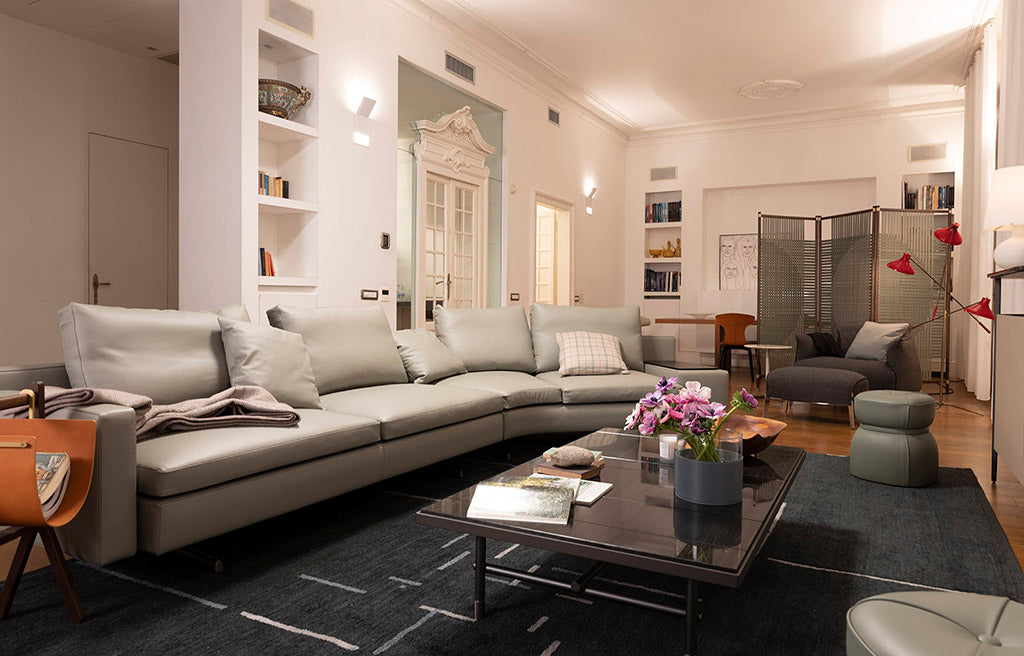 In The Mood 45° Curved Sectional Armchair w/ Bench