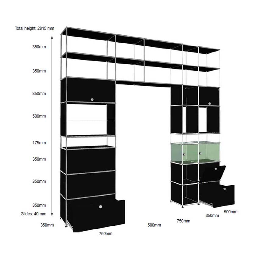 USM Shelving 4 Panels