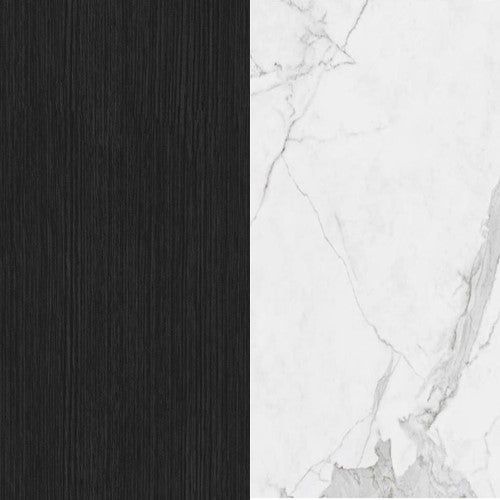 Joy - Side Table-TABLES-CAMERICH-GREY OAK-CARRARA MARBLE-Proof Living Singapore