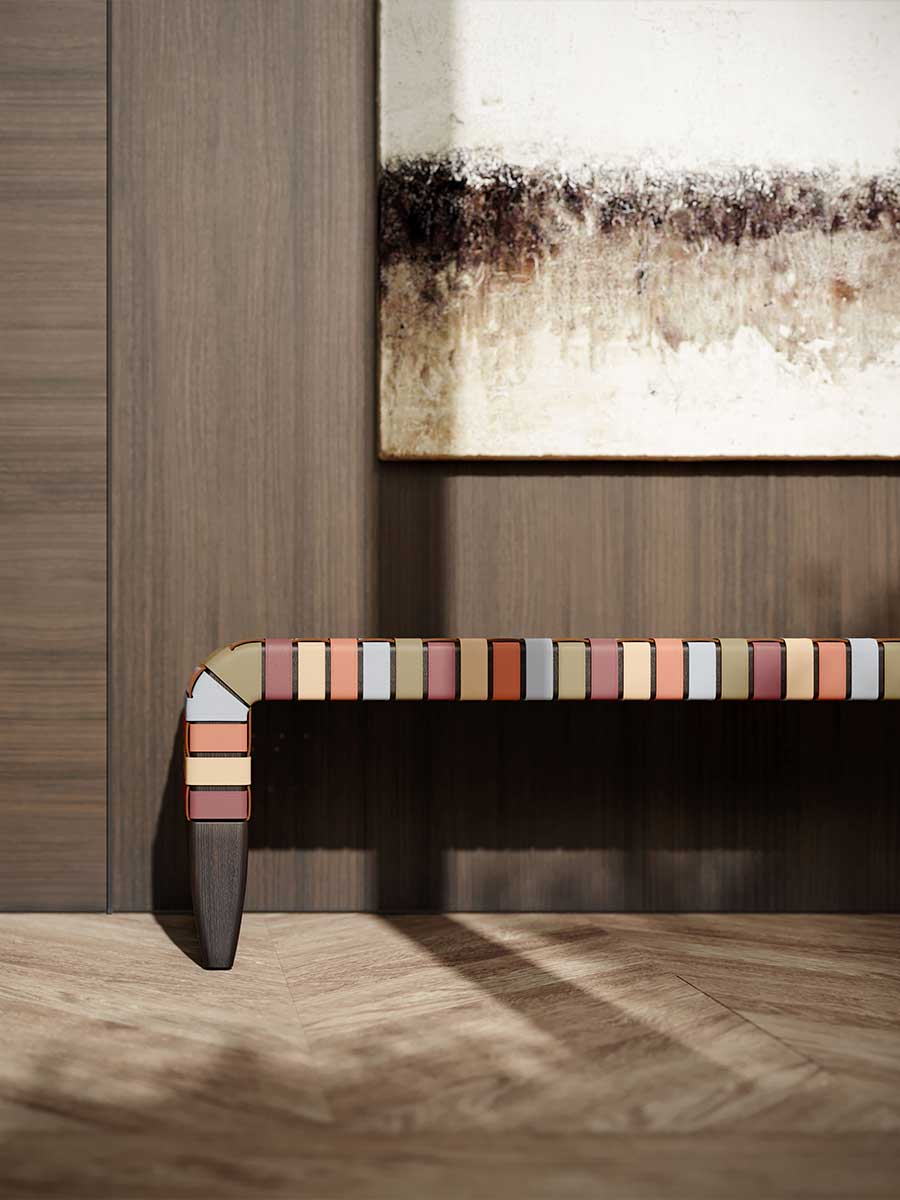 poltrona frau brera limited edition bench