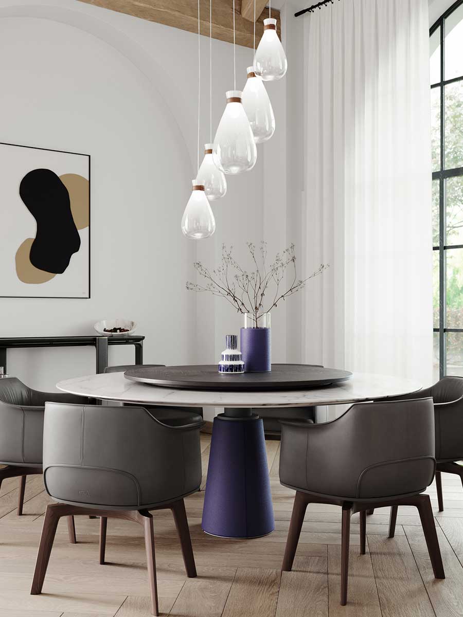poltrona frau leather pot vase