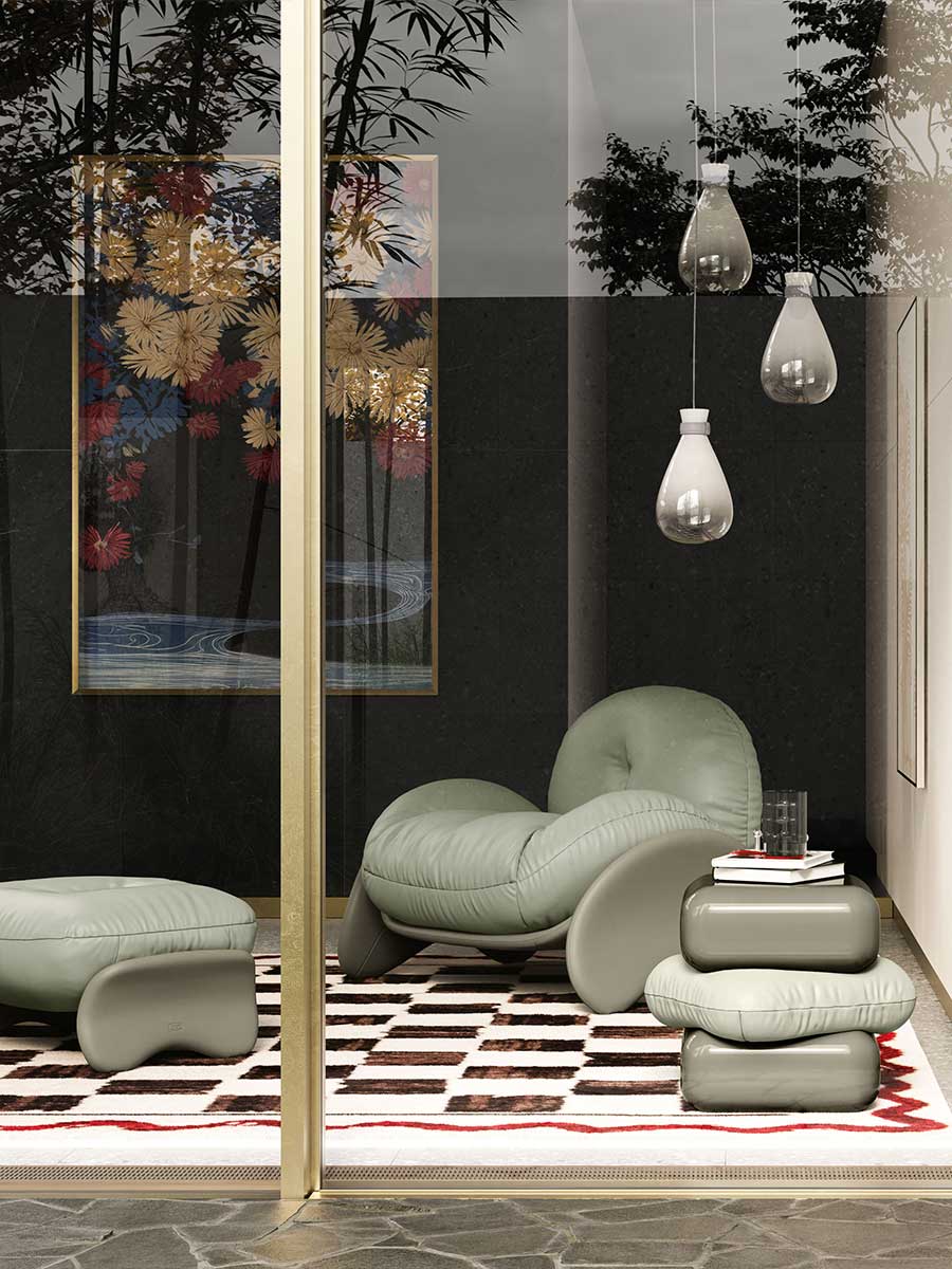 poltrona frau squash armchair