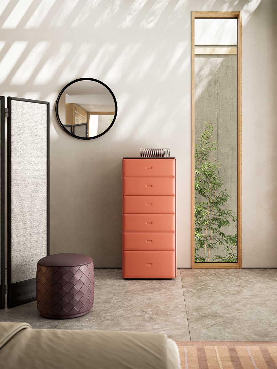 poltrona frau moondance high drawer chest