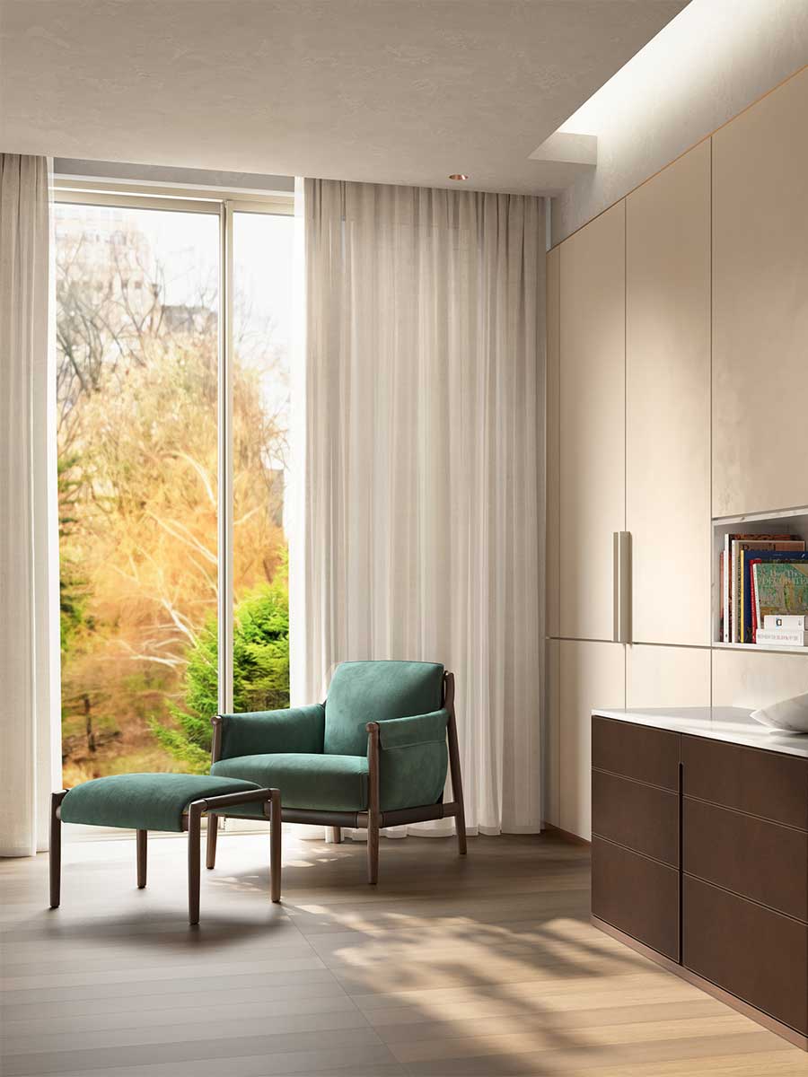 poltrona frau times lounge armchair