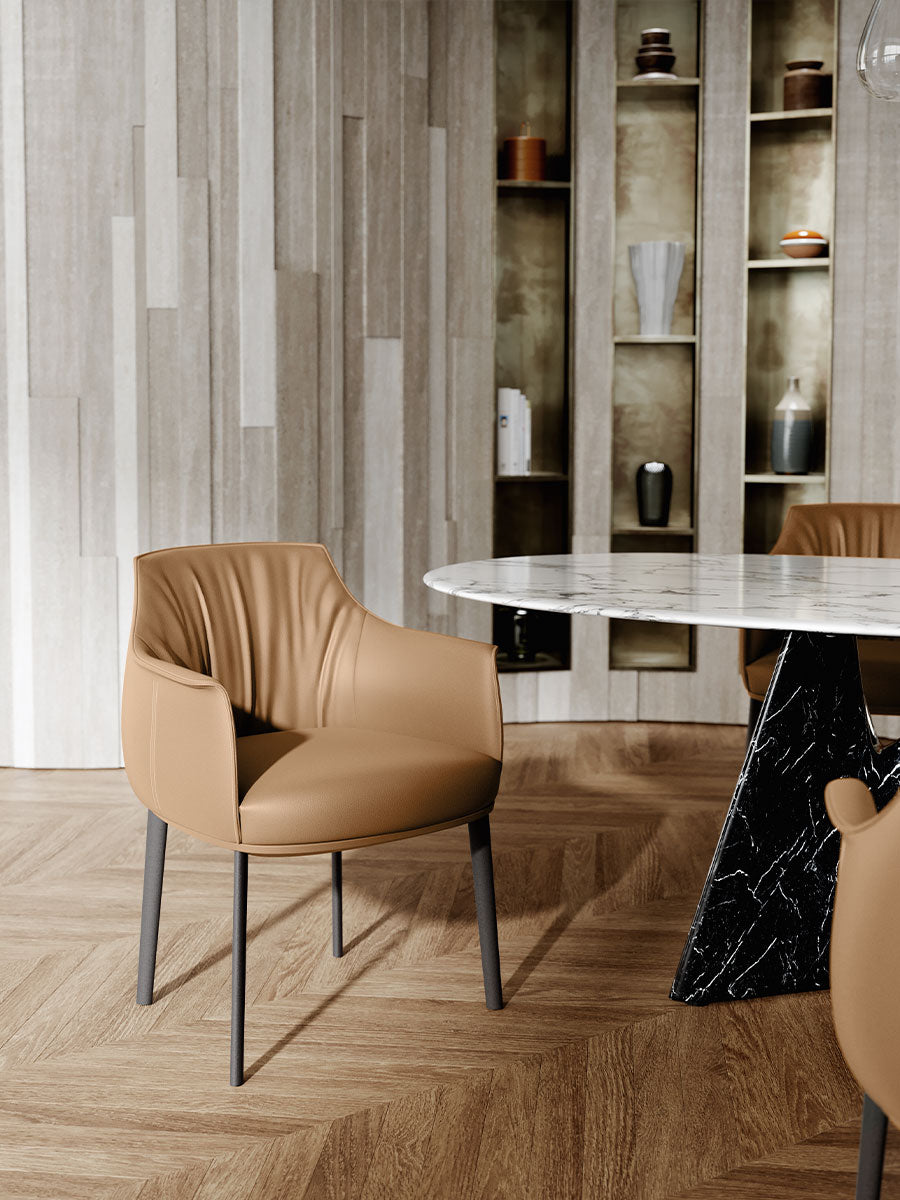 poltrona frau archibald large dining chair