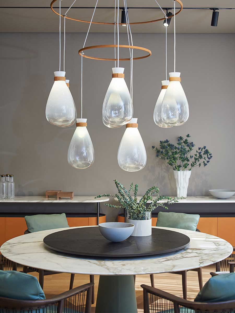 Mesa Due Table With Lazy Susan