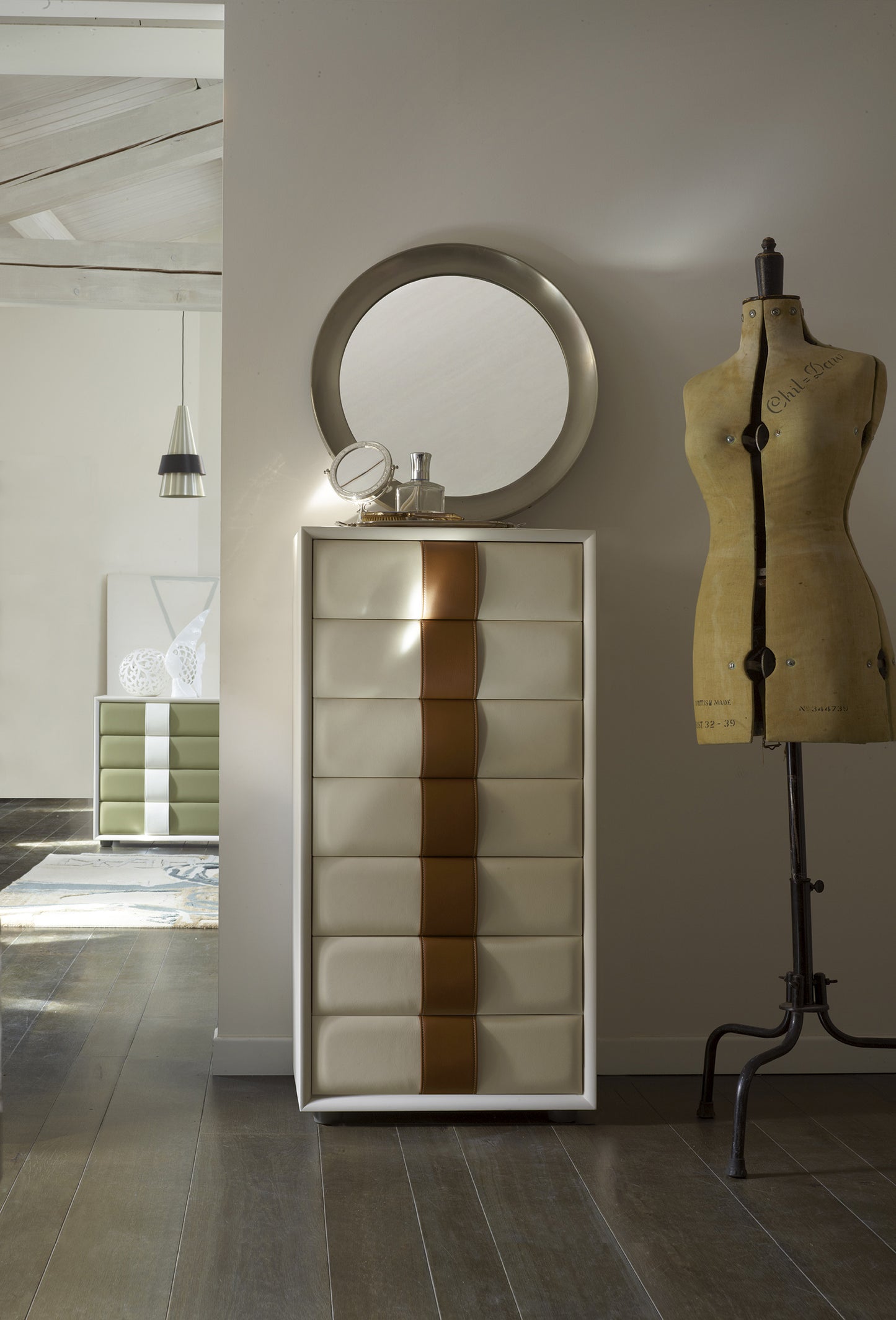 poltrona frau obi high drawer chest