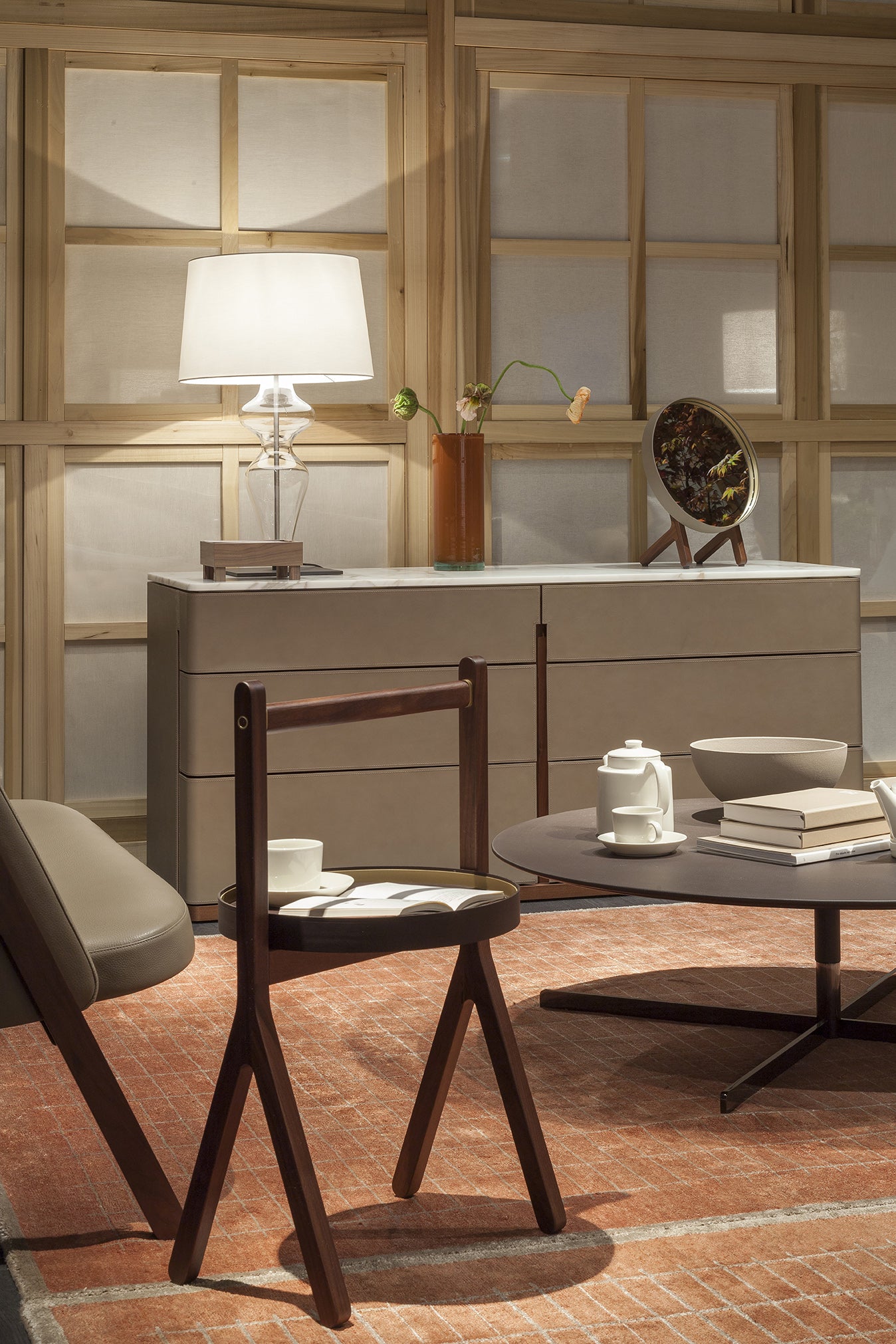 poltrona frau ren table mirror