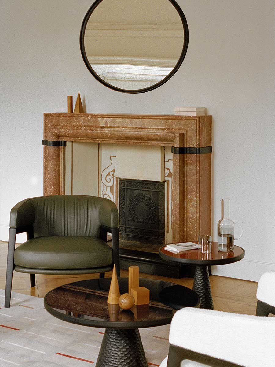 poltrona frau duo lounge chair