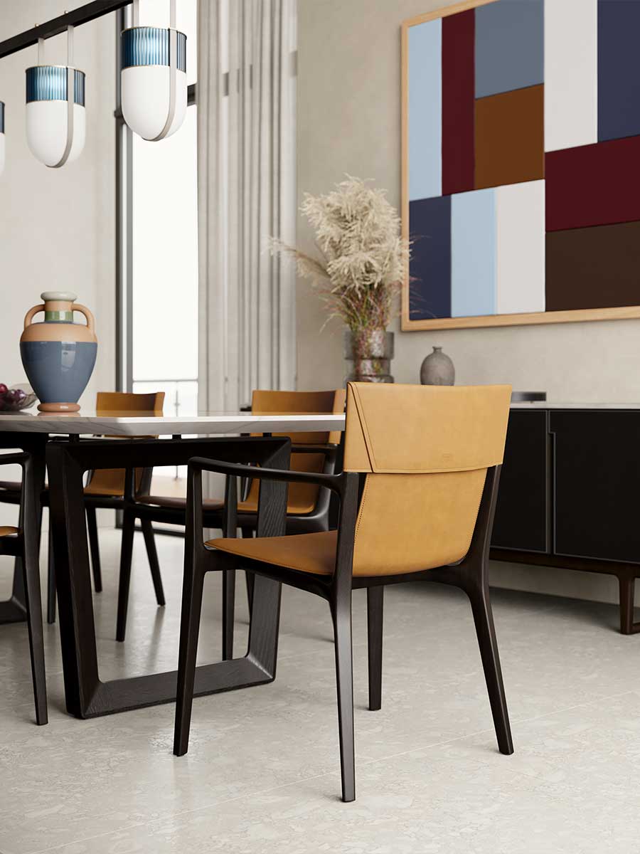 poltrona frau isadora chair with arms