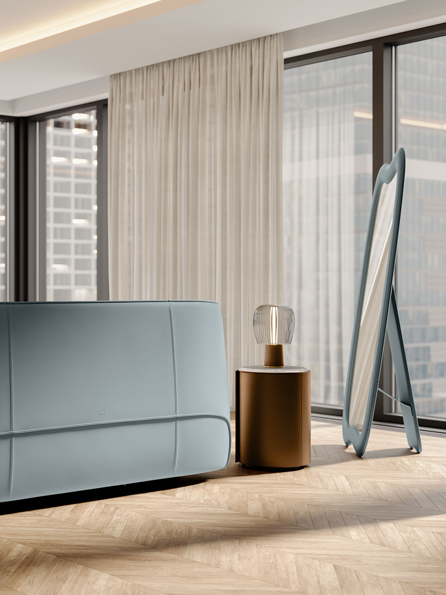 poltrona frau stock n roll night table