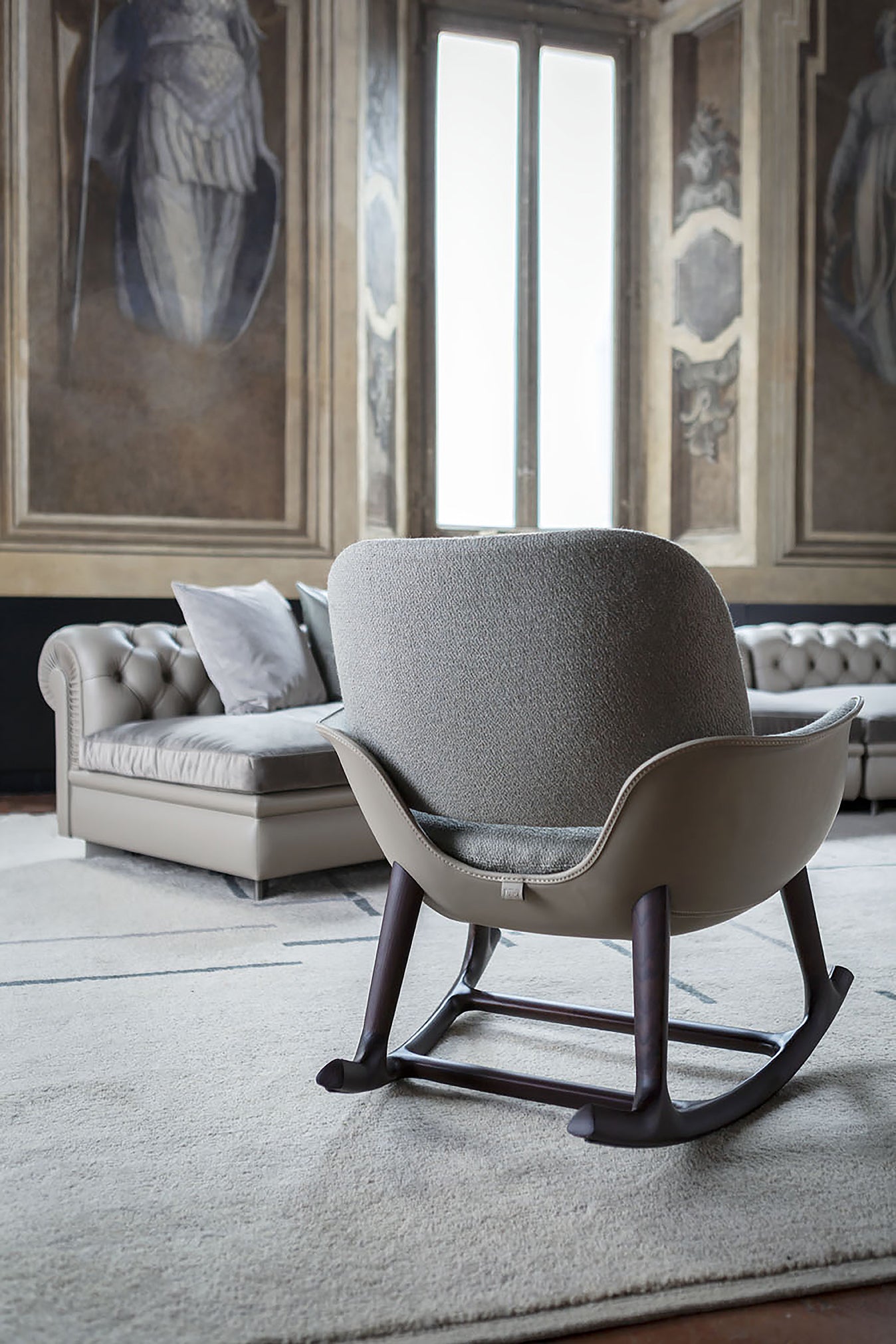 poltrona frau martha rocking armchair