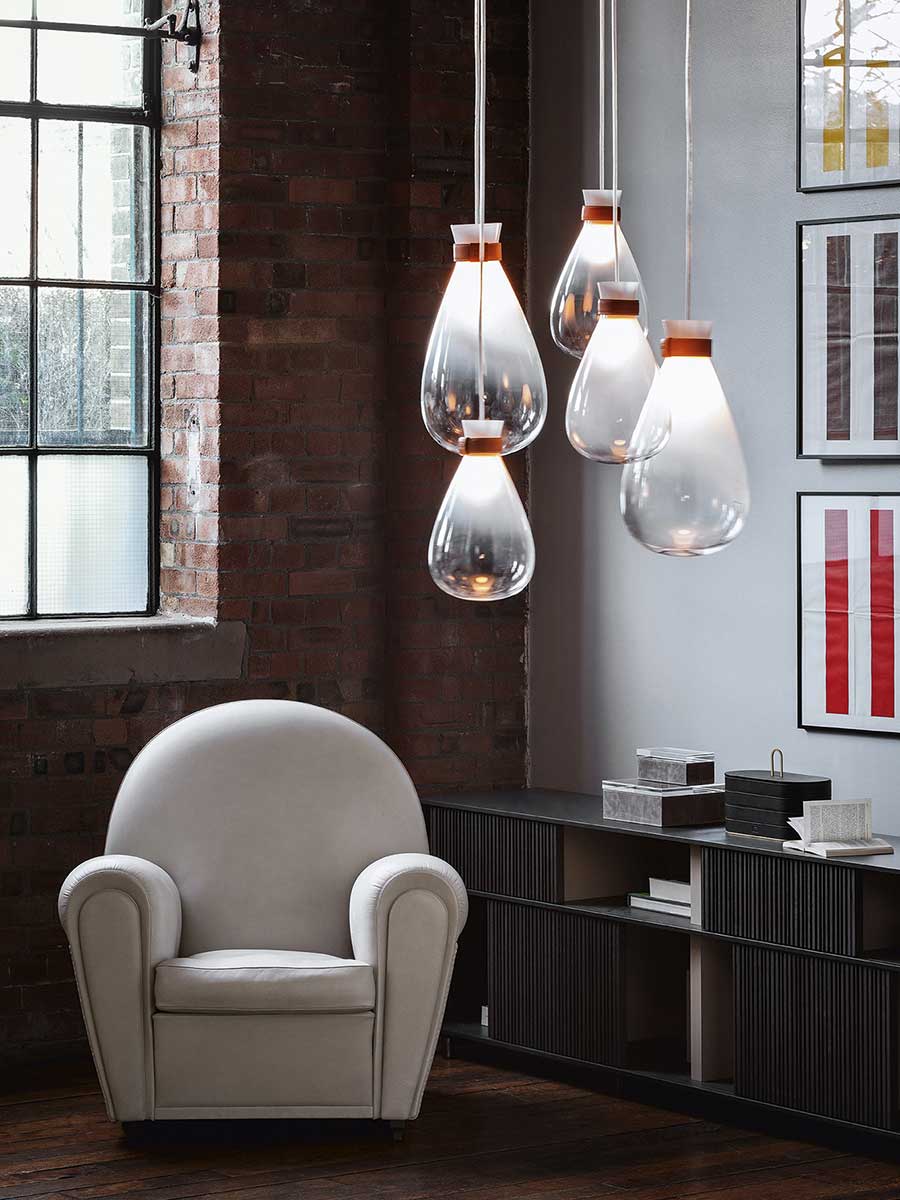 poltrona frau soffi lamp cluster composition
