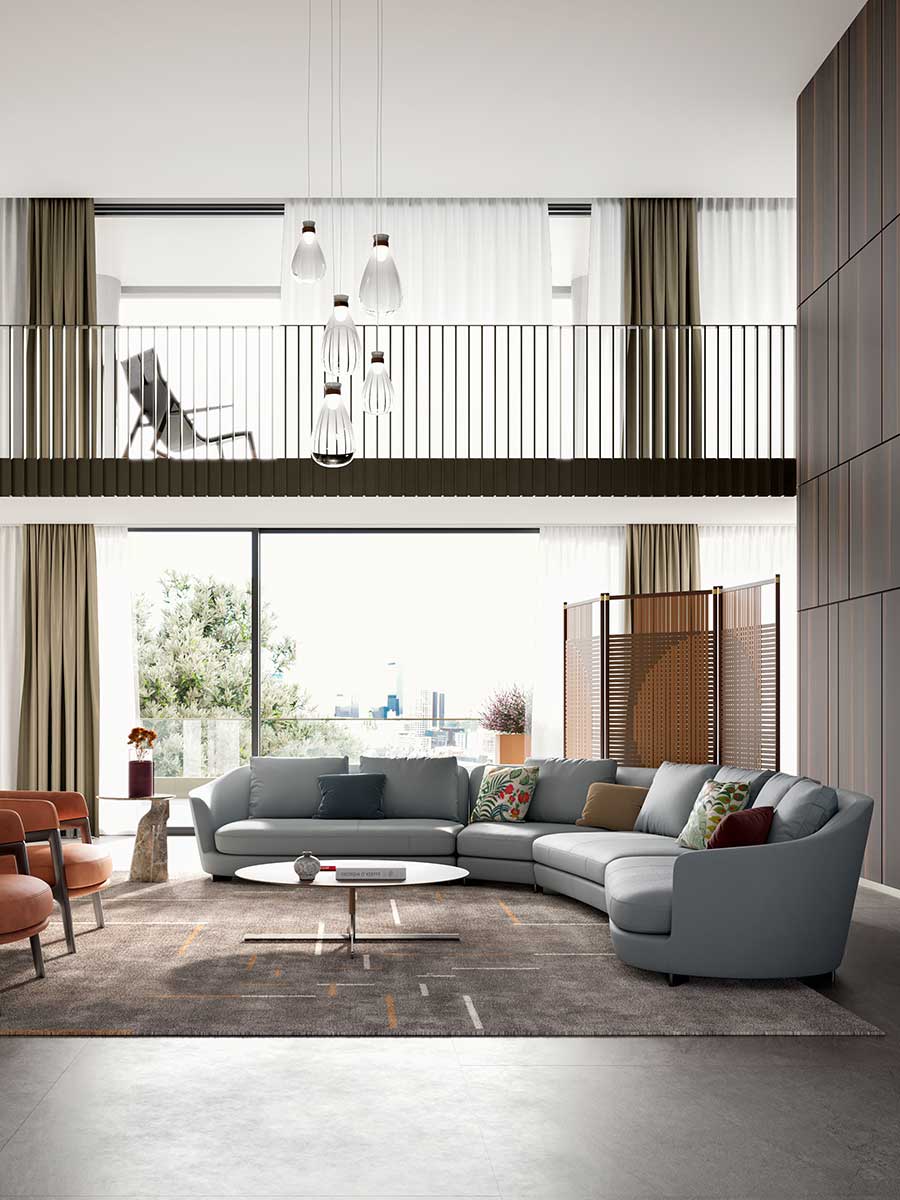 poltrona frau duo sofa