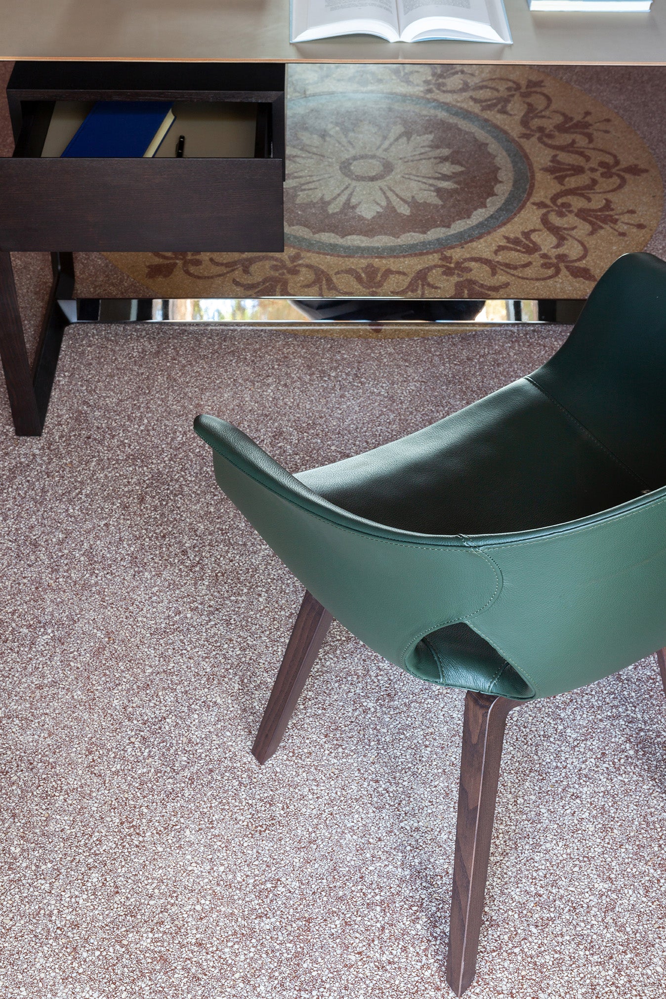 Ginger Ale Small Armchair With Wood Legs
