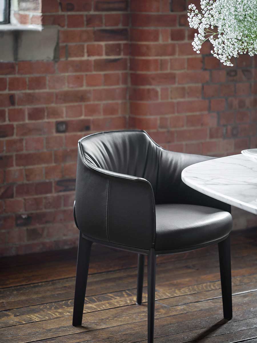 poltrona frau archibald dining chair