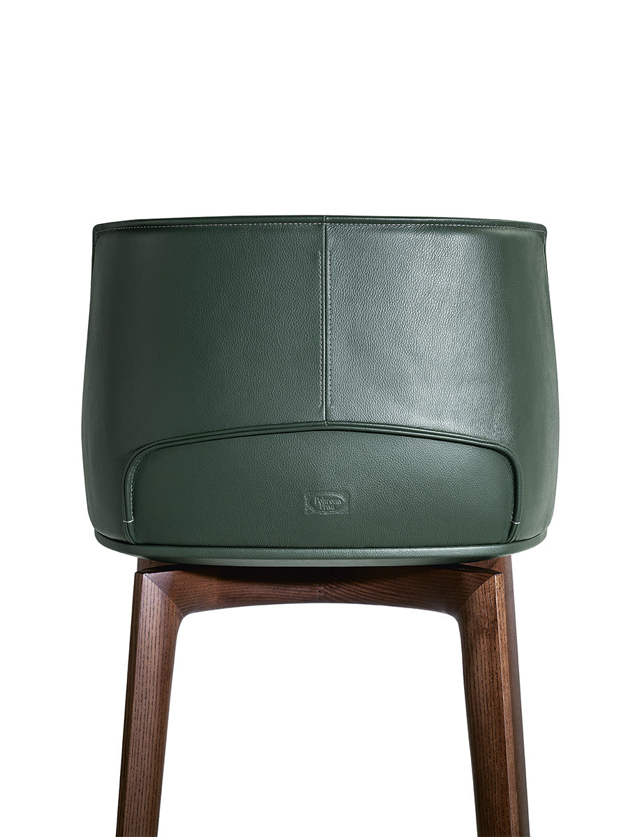 Archibald Stool With Wood Base