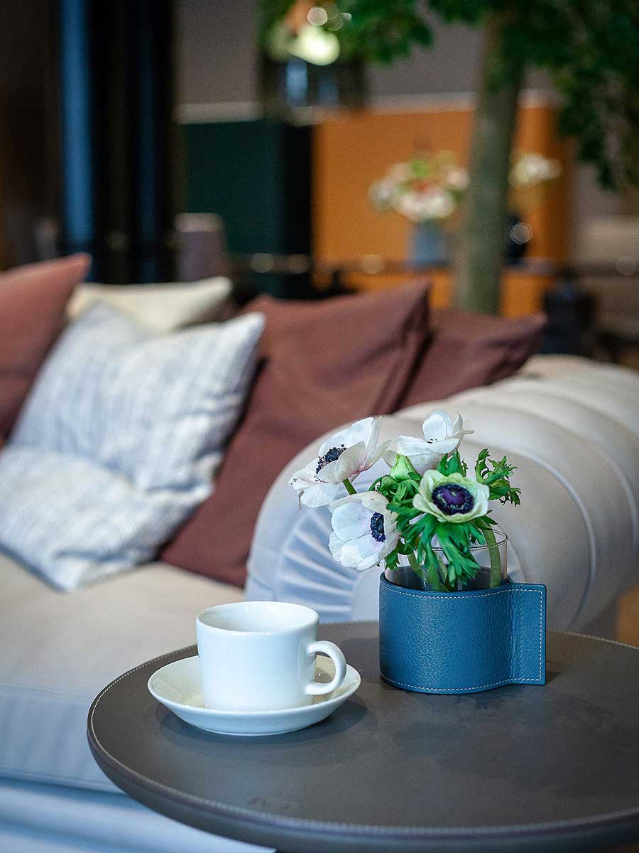 Leather Pot Vase