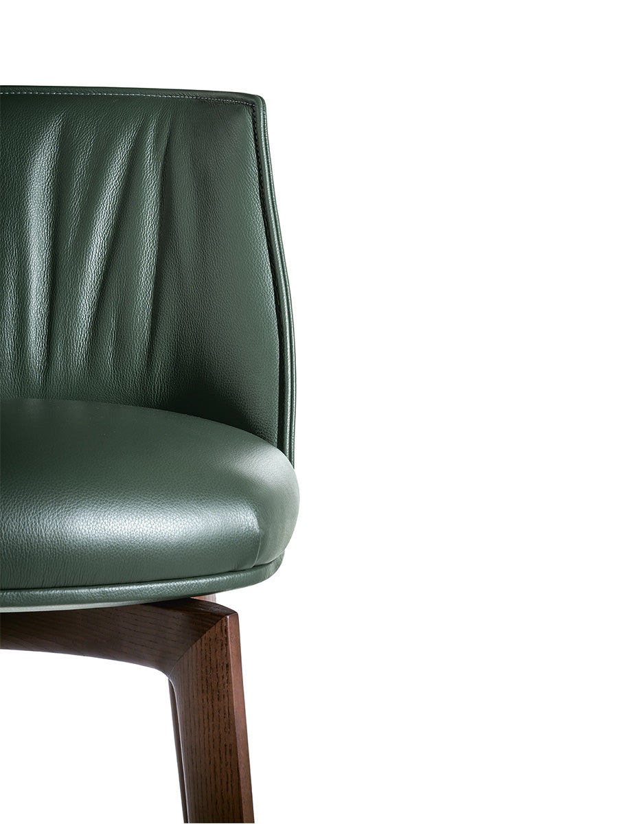 Archibald Stool With Wood Base
