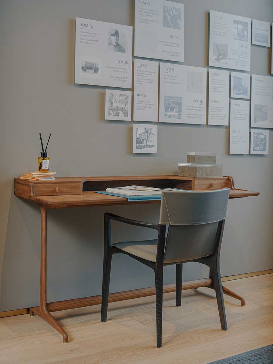 poltrona frau isadora chair with arms