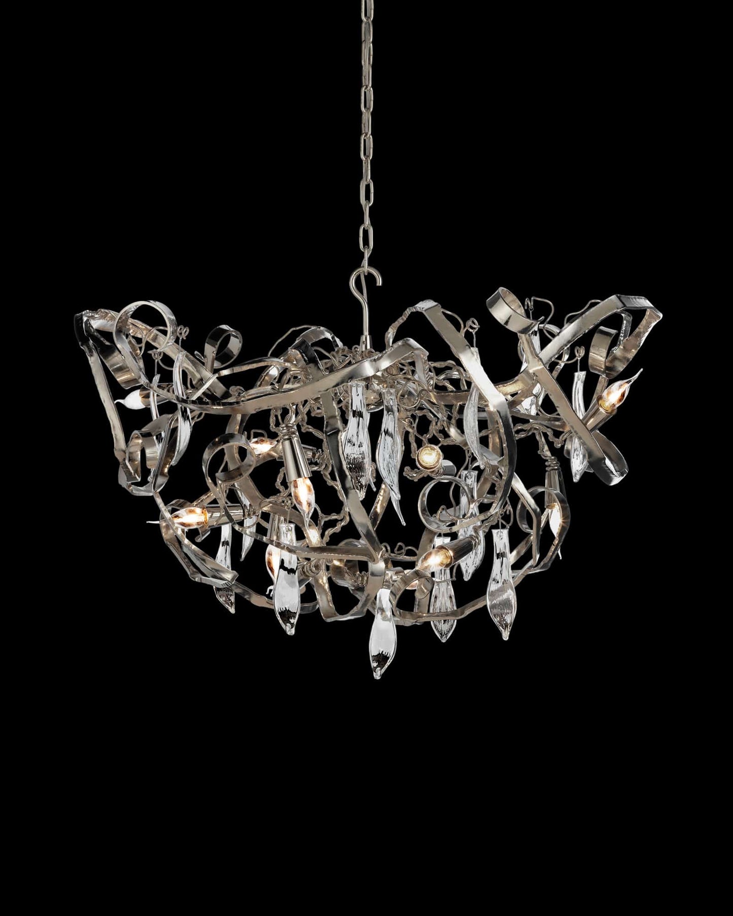 Delphinium Chandelier Round
