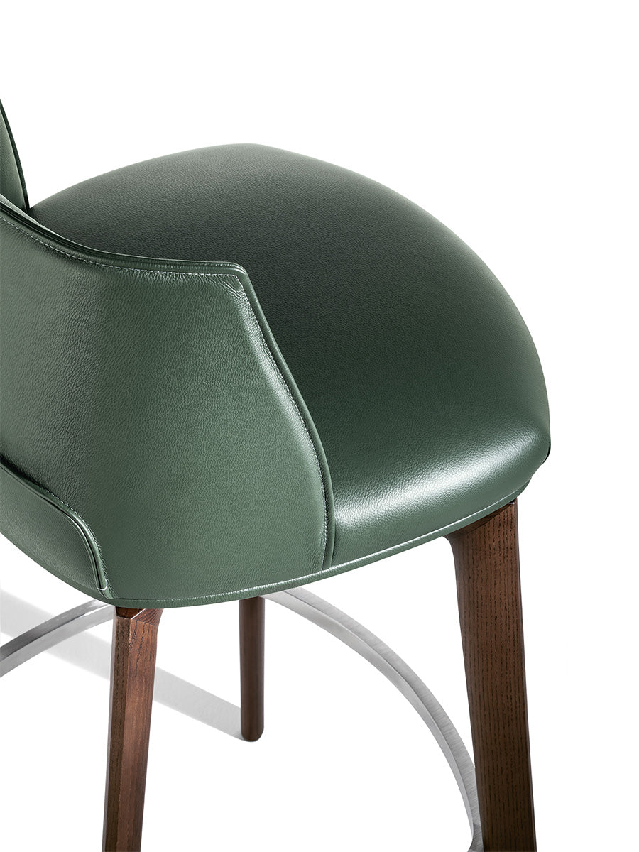 poltrona frau archibald stool wood
