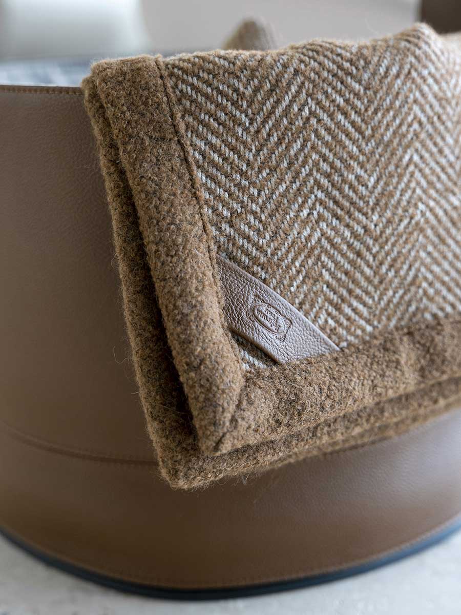 Leather Basket Basket