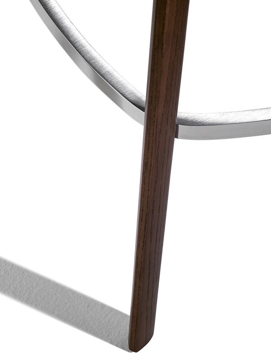 Archibald Stool With Wood Base