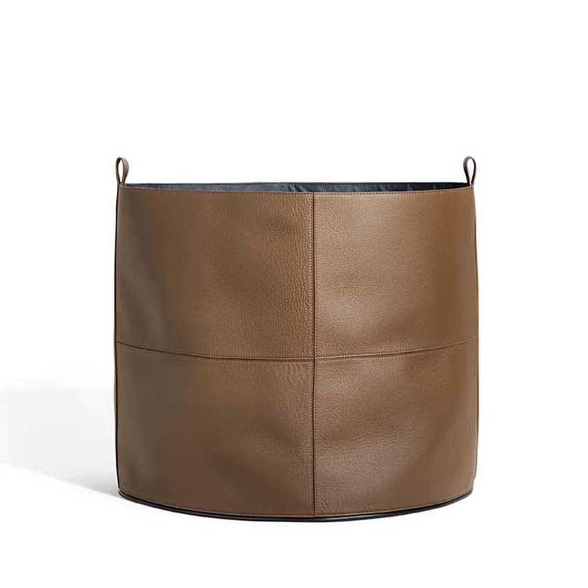 Leather Basket Basket