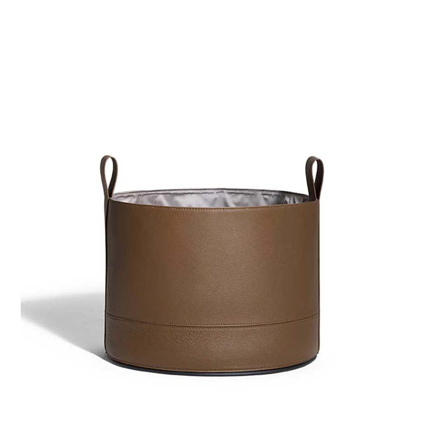 Leather Basket Basket