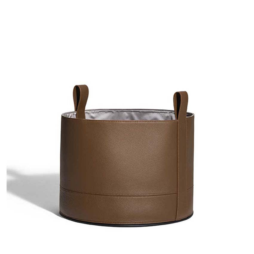 Leather Basket Basket