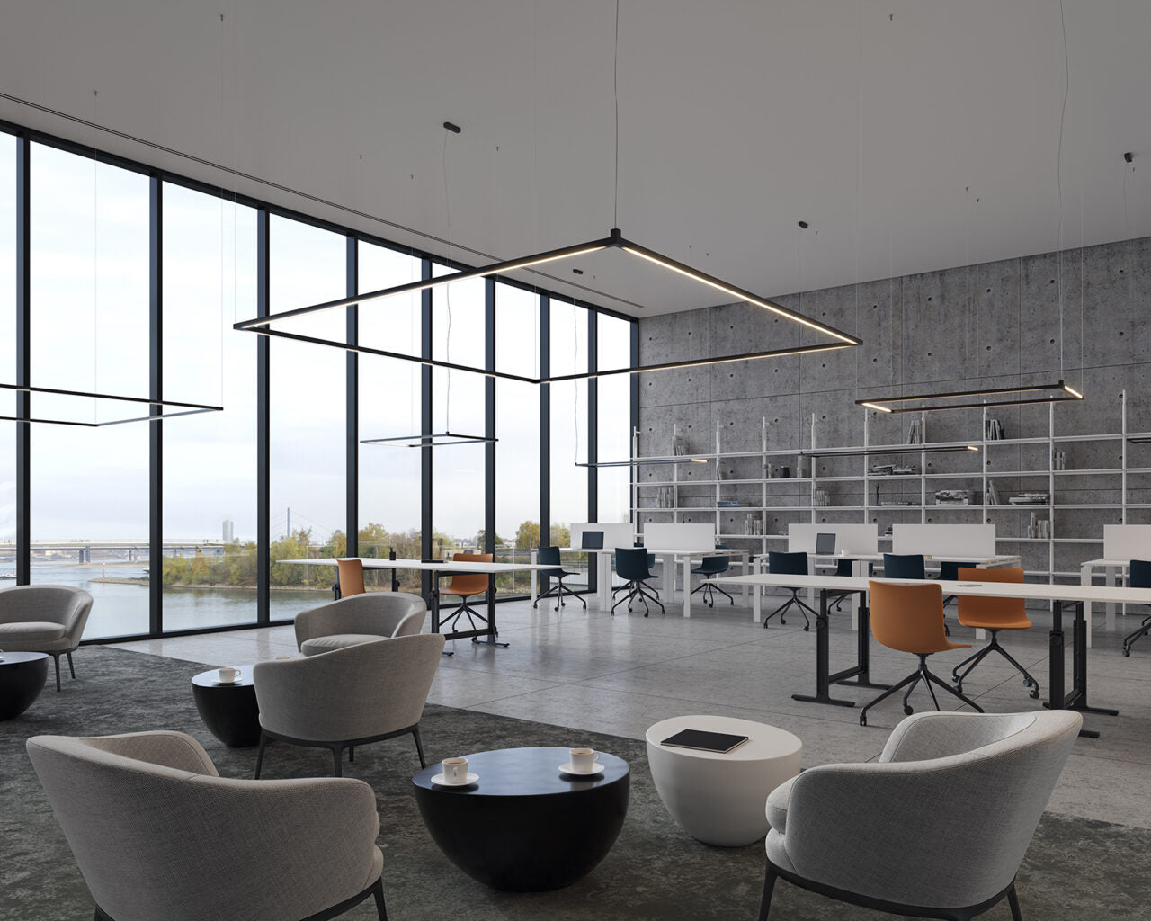 Desk Matrix Ceiling Light