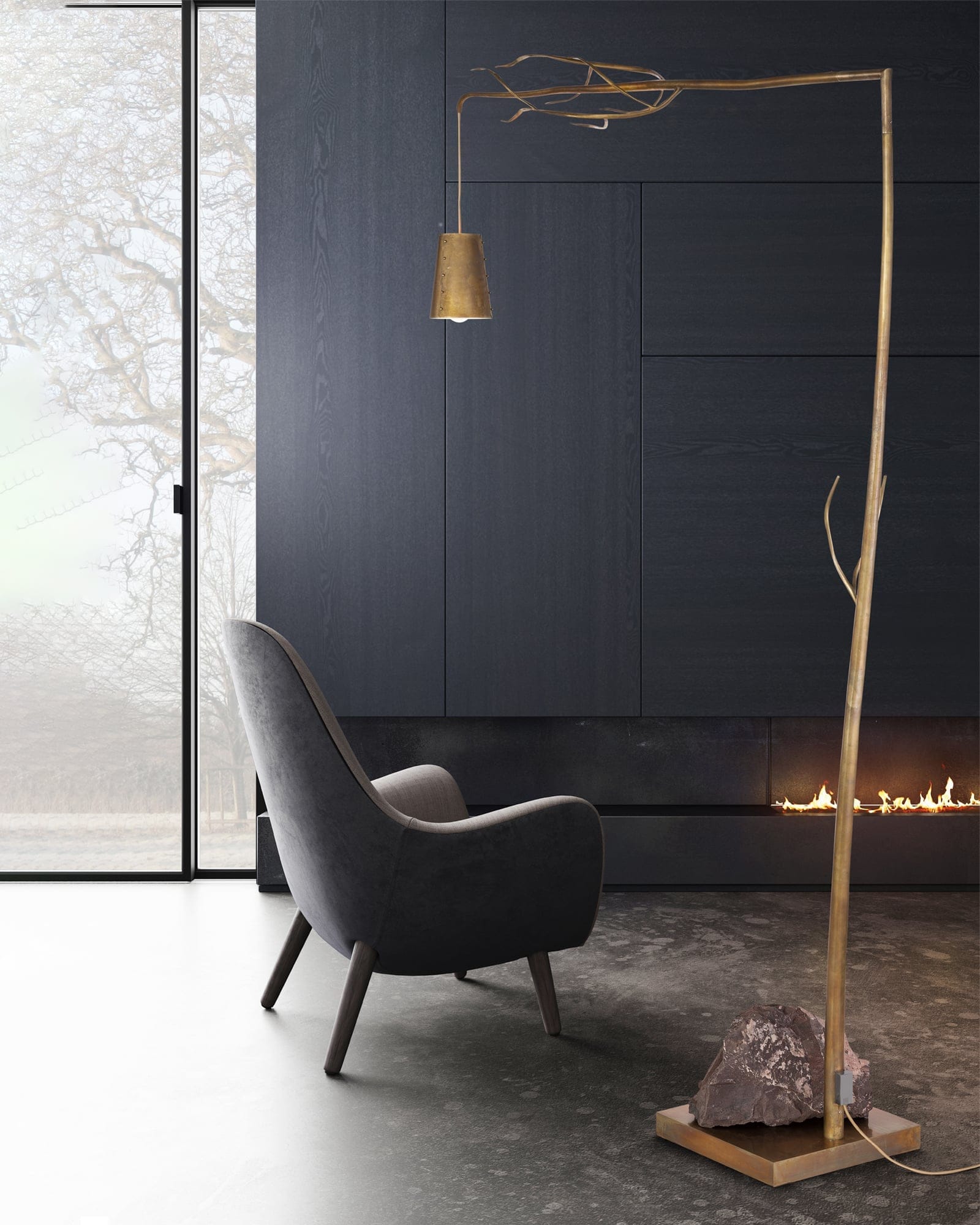 Flintstone Floor Lamp