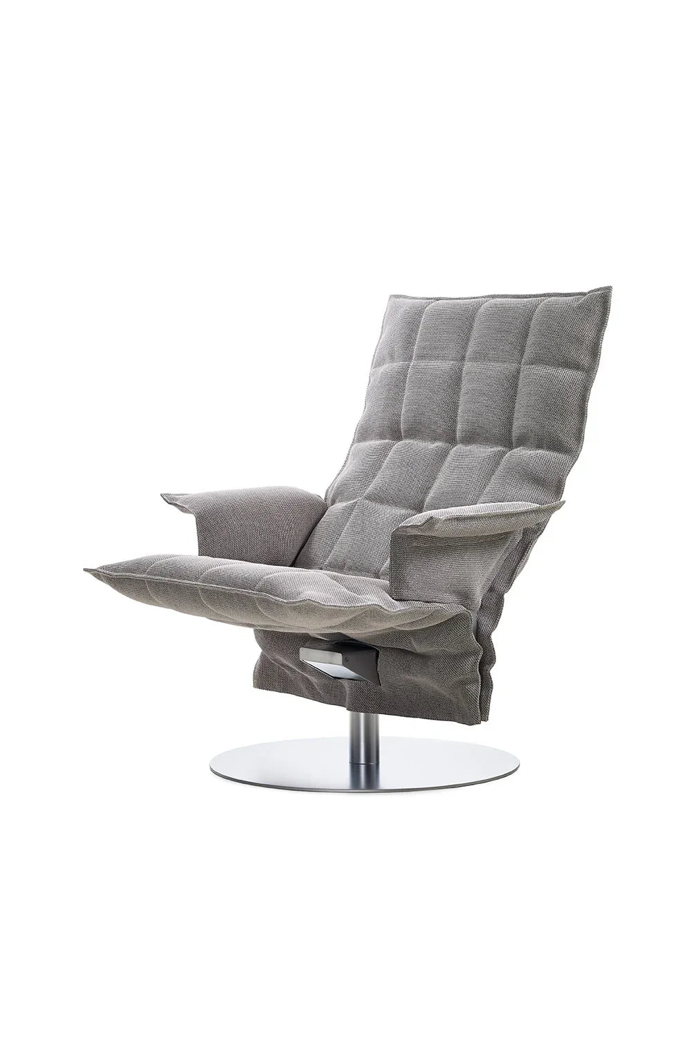 Wide Swivel k chair with plate base