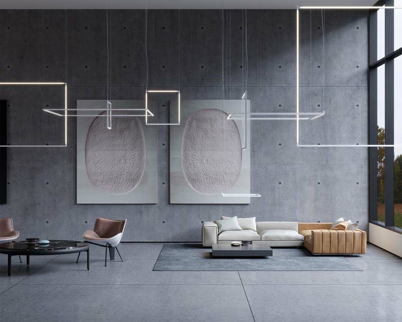 Desk Matrix Ceiling Light