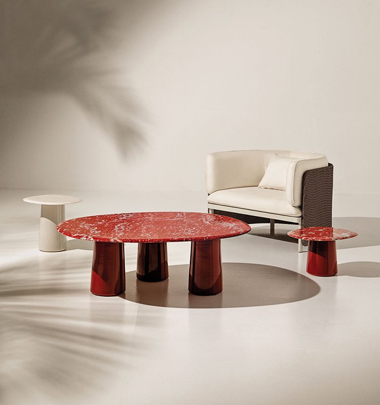 Boldini Coffee Table 120X100 H28/40 Cm