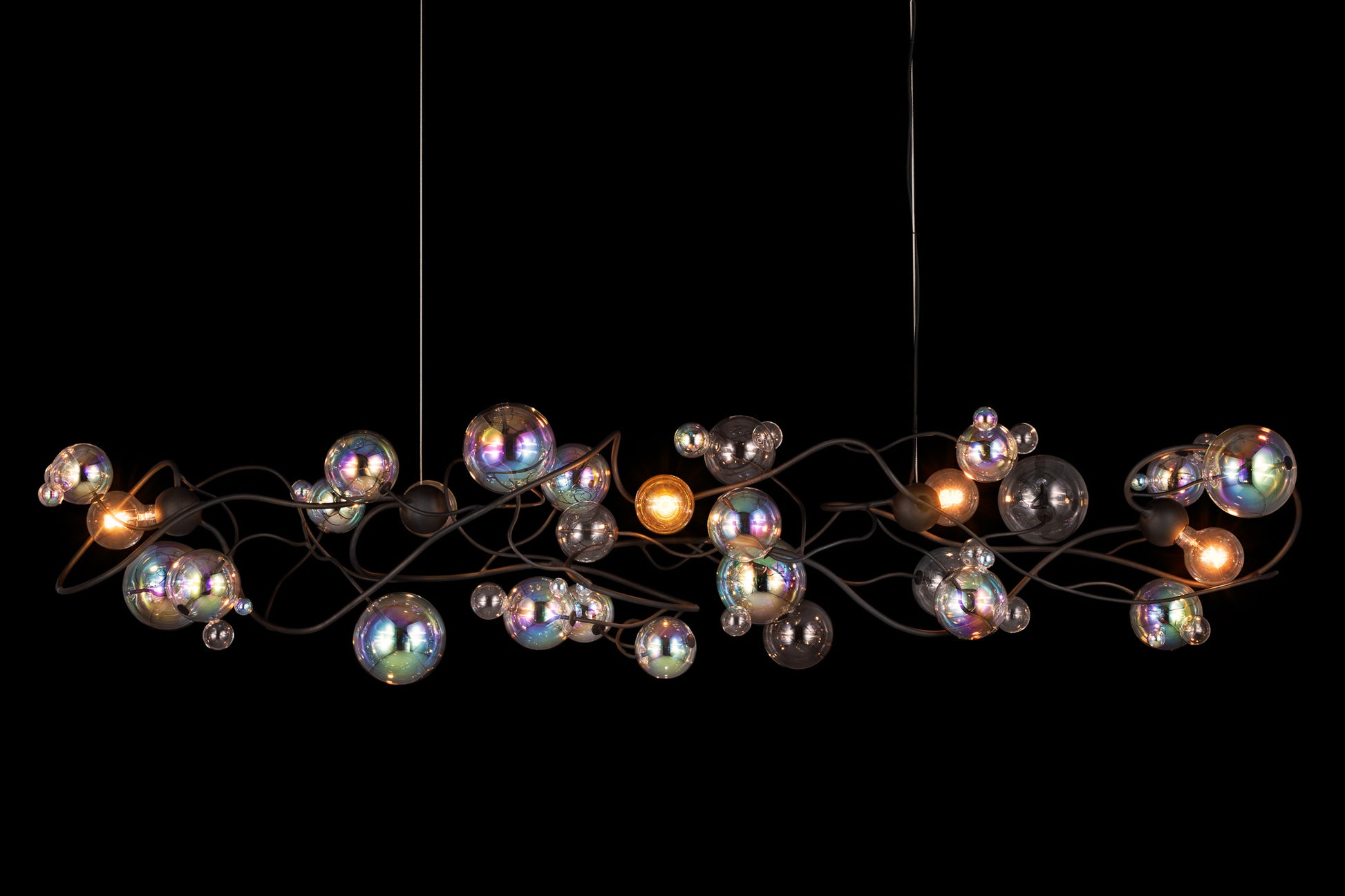 Bubbles Flow Hanging Lamp Long