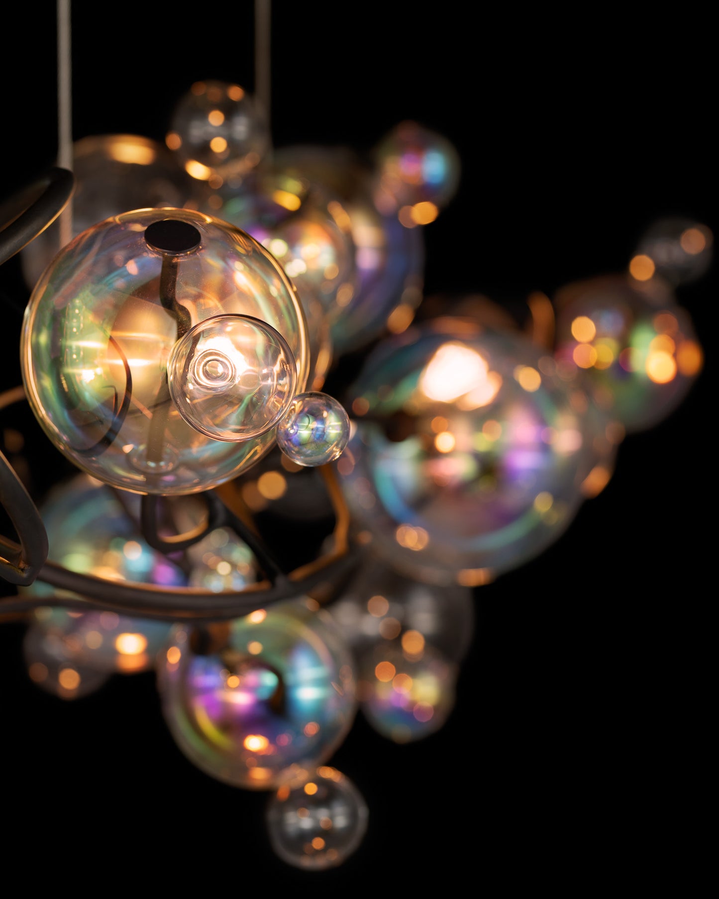 Bubbles Flow Hanging Lamp Long