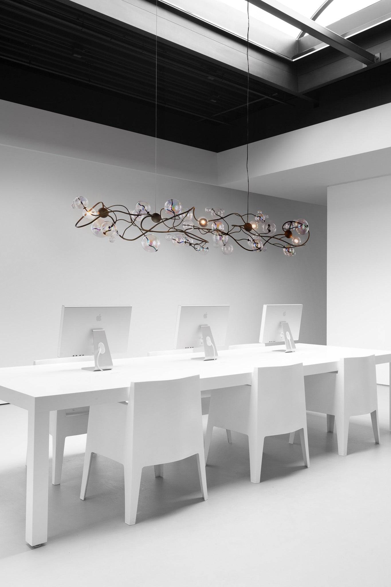 Bubbles Flow Hanging Lamp Long