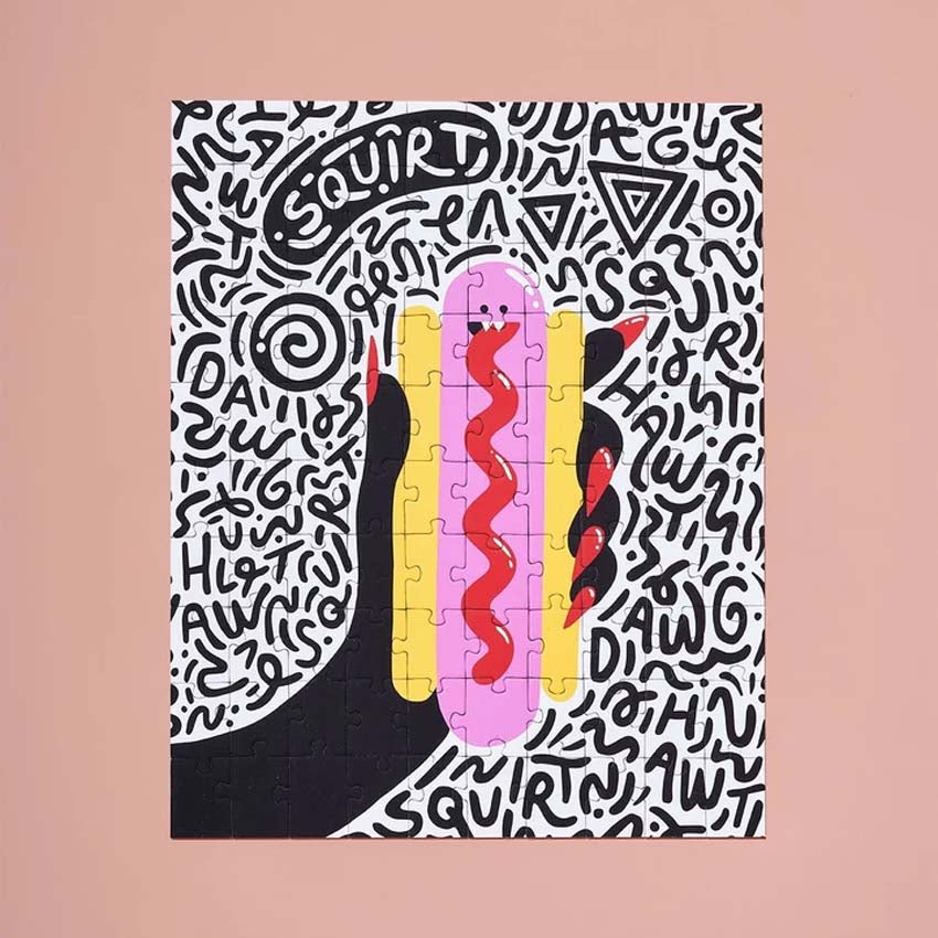 Hot Dog Monster Puzzle - 100 pieces