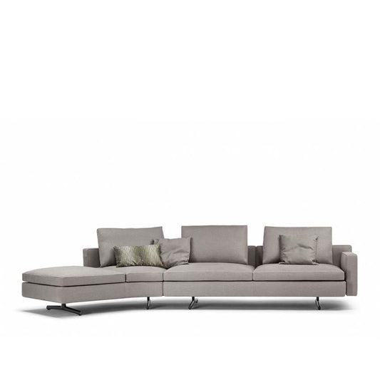 In The Mood 45° Curved Sectional Armchair w/ Bench