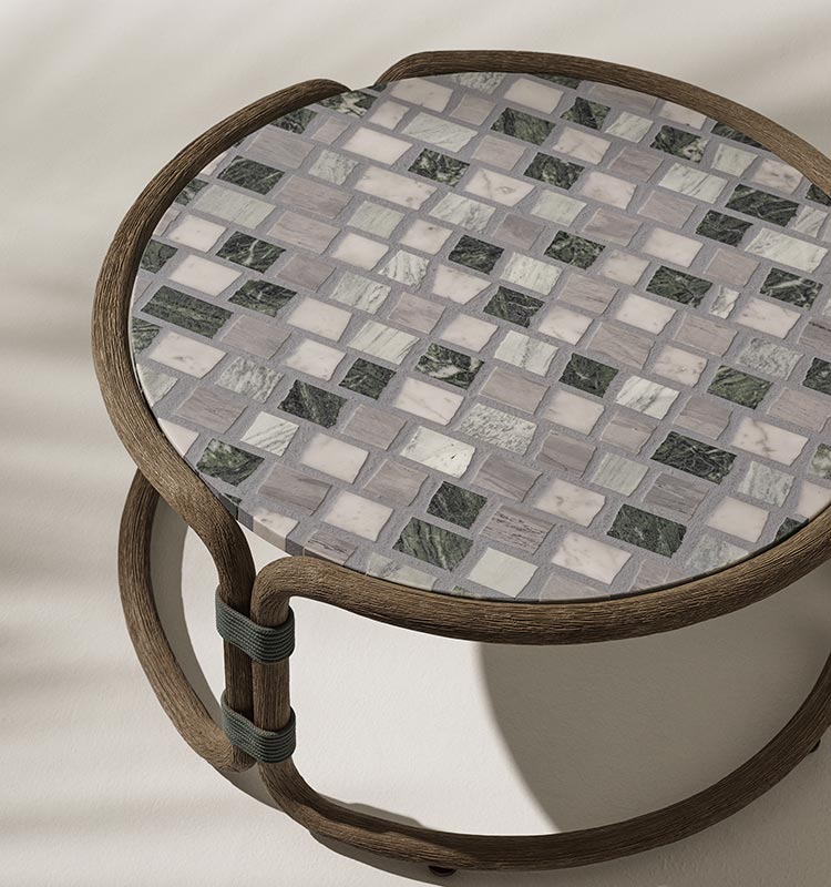 Rotin Round Coffee Table Ø68,5 H33
