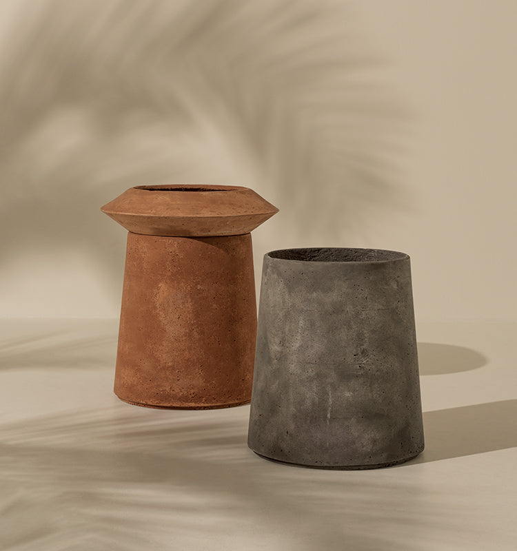 Bulbi Concrete Vase Allium