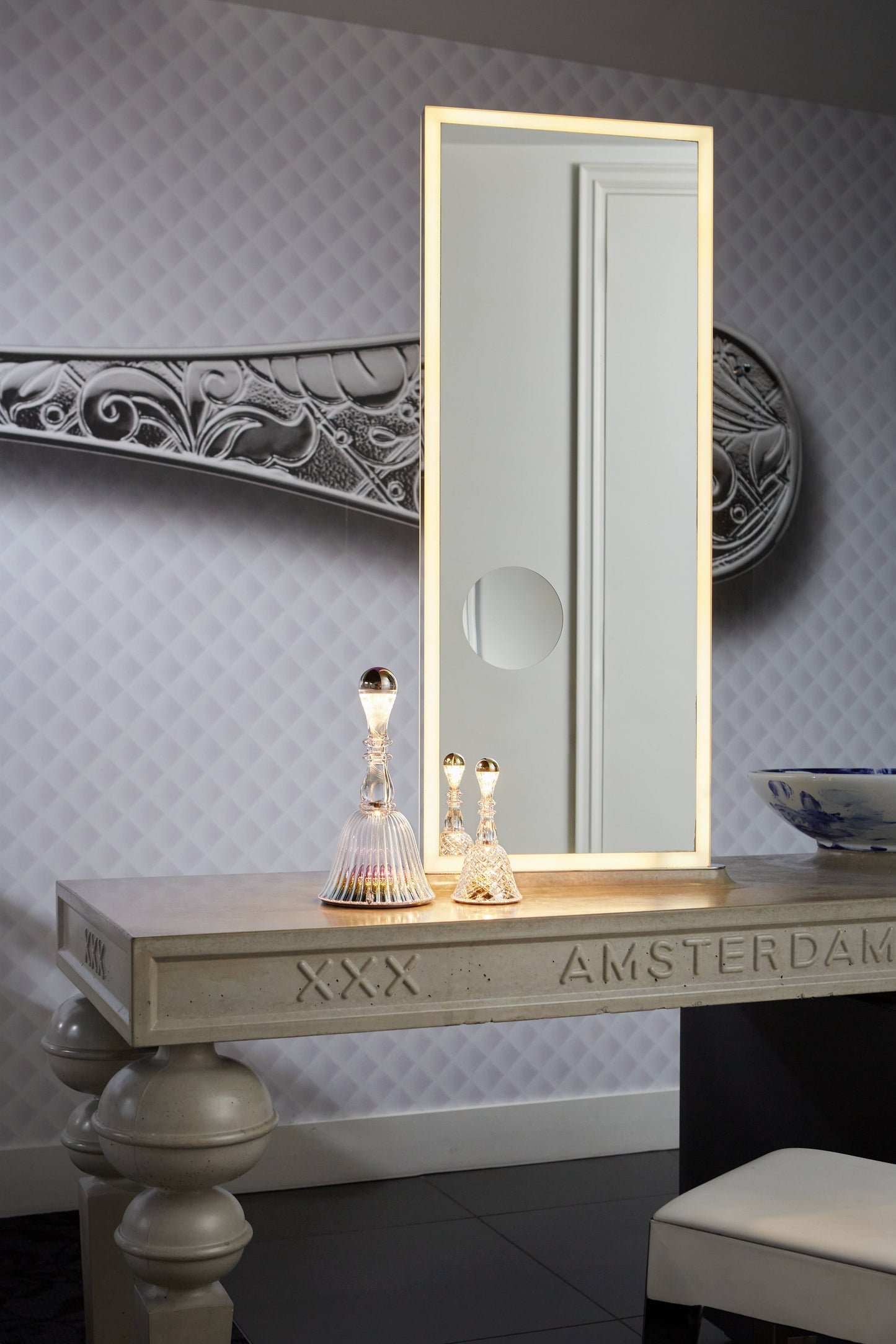 Bella Crystal Cut Table Lamp