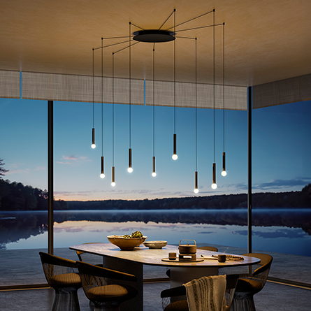 Coro Moon Spider 9 Pendant Light