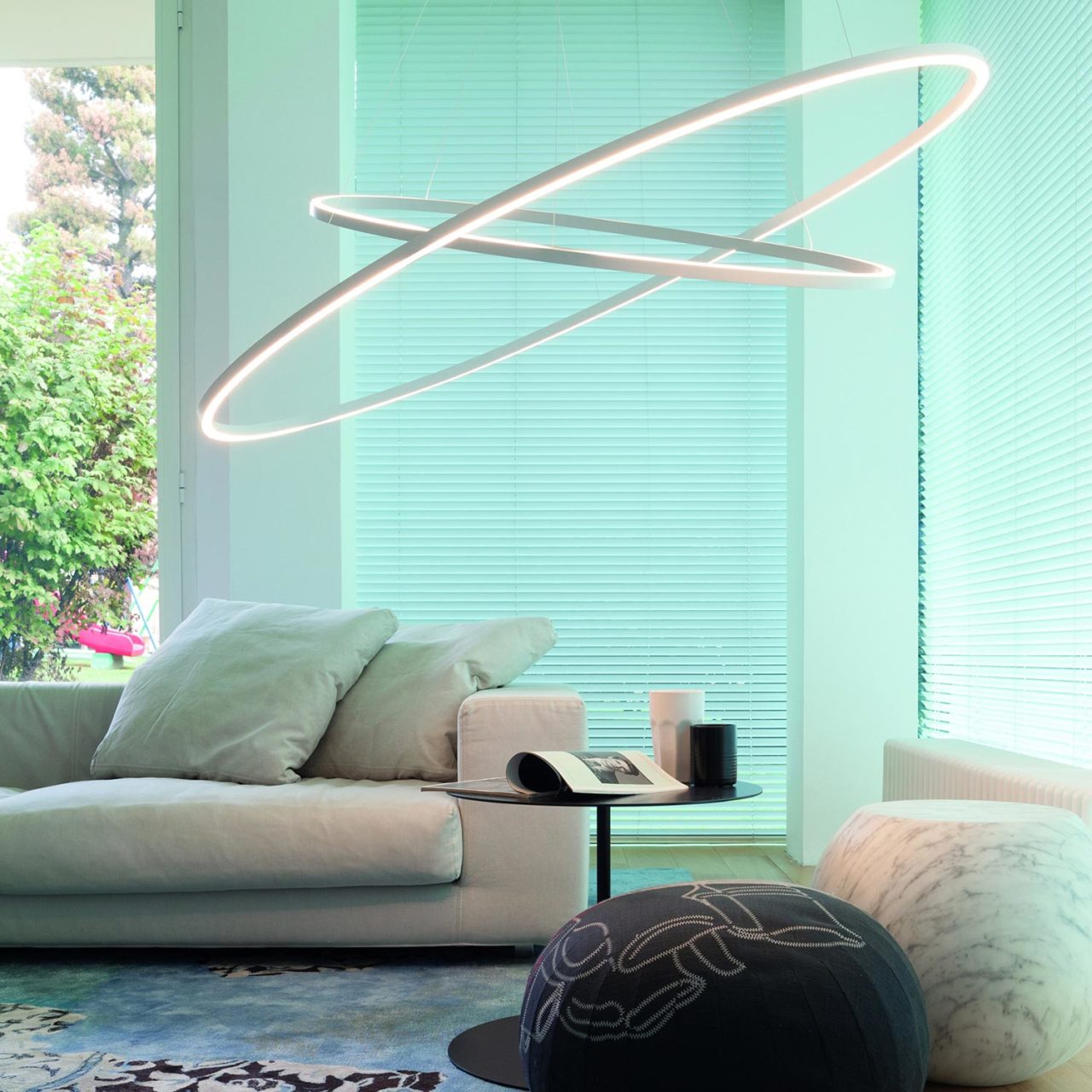 Ellisse Pendant Double Ceiling Light